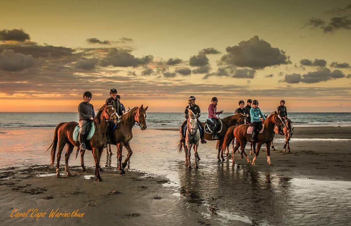 Caval Caps Warincthun Côte d'Opale activité balade à cheval plage