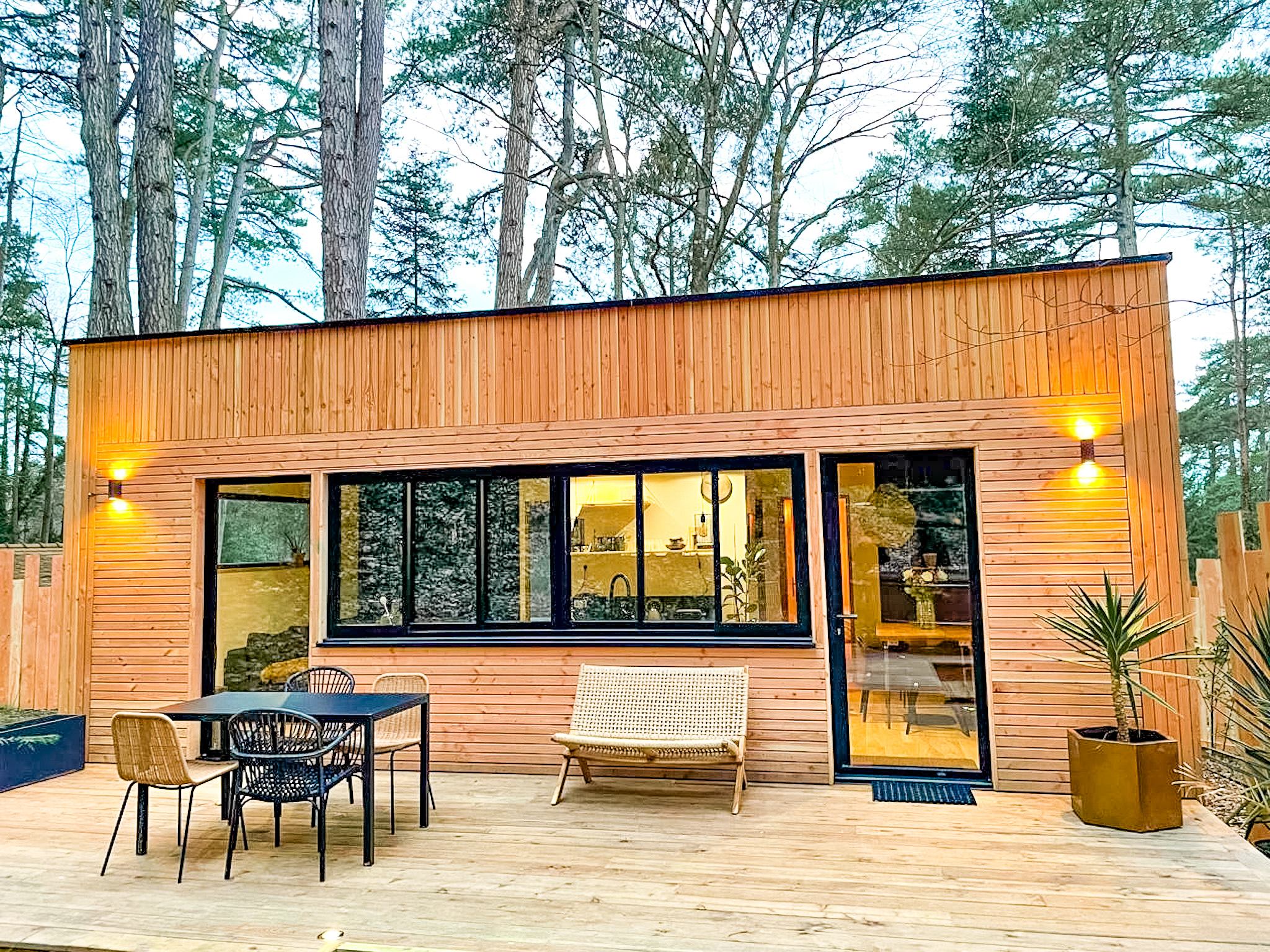 Bain de Fôret Hardelot Côte d'Opale location insolite lodge cabane